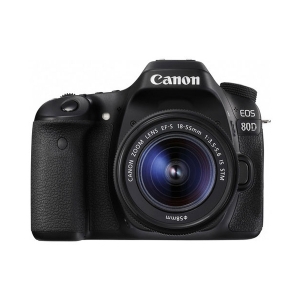 Canon EOS 80D 18 55mm f3.5 5.6 IS STM Wifi (Black)