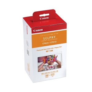 Canon Postcard Size Colour Ink Paper Set RP 108