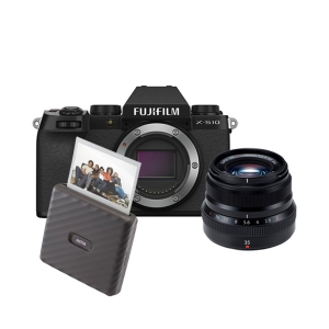 Fujifilm X S10 35mm f2 Bundling Instax Link Wide Black