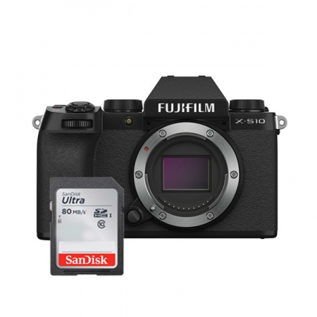 Fujifilm X S10 Body Only Bundling Memory Black