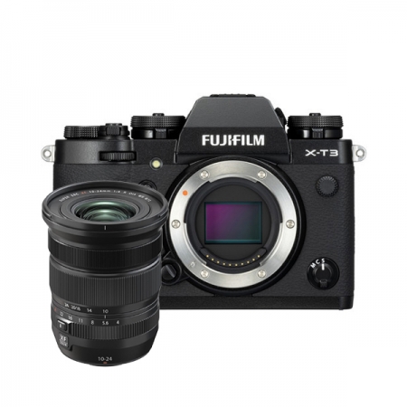 Fujifilm X T3 Body Only New Bundling XF 10 24mm f4 R OIS WR Mark II Black