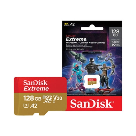 Memory Sandisk Micro SDXC Extreme 128GB 190MBs