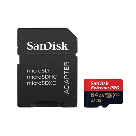 Sandisk Micro SDXC Extreme Pro 64GB 200MBs with Adapter