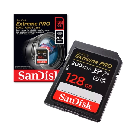 Sandisk SDXC Extreme Pro 128GB 200MBs