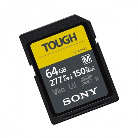 Sony Tough SDXC 64GB UHS IIA 277MBs