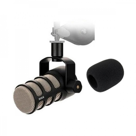 Rode PodMic Dynamic Podcasting Microphone with Ws 2 Windshield